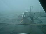 濃霧の空港
